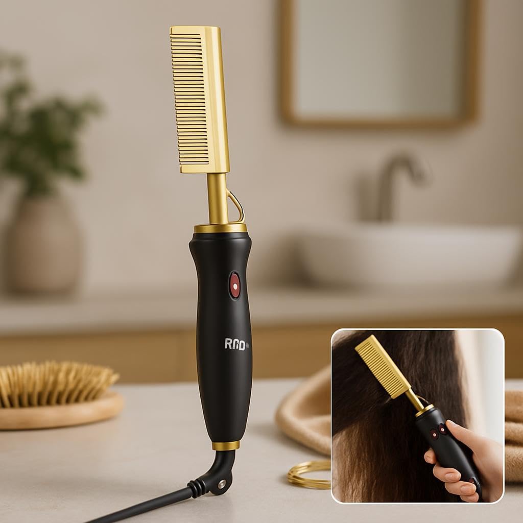 96 Pieces Adjustable Wet and Dry Electric Heating Combs for Frizz-Free Hair