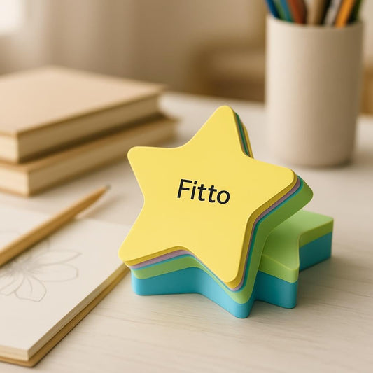 100 Sheets Star Shaped Sticky Notes Assorted Colors for Office & School