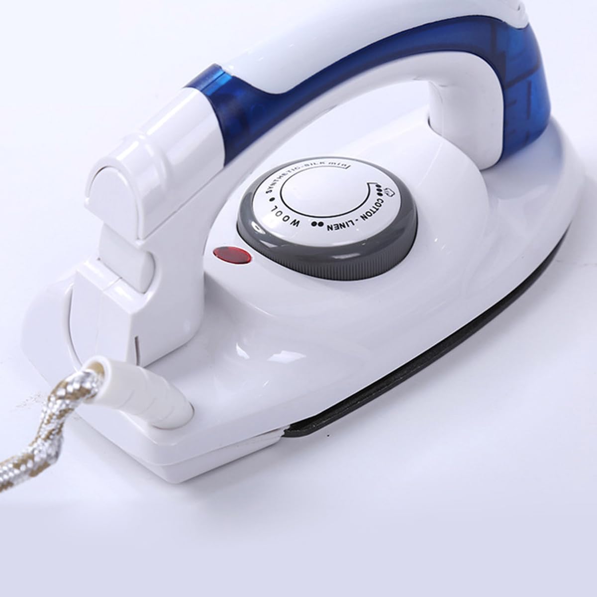 Travel Iron Portable Steam Iron, Mini Handheld, Non-Stick, Adjustable Temperature, Compact Travel Steamer, White