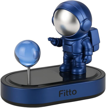 Solar Astronaut Design Rotating Car Air Freshener, Blue