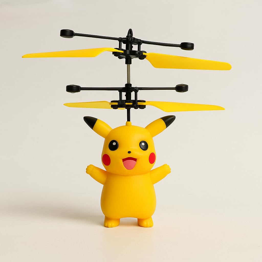 96 Pieces Pokemon Cartoon Helicopter Toys for Kids (Fun Interactive Flying Toy with Light & Sound Effects – Perfect Gift for Boys and Girls – Safe – Durable – and Easy to Use)