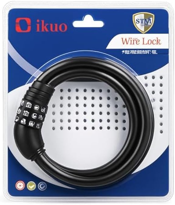 96 Pieces Wire Lock Black - Flexible Steel Cable Locks for Bike (Scooter – Luggage – Travel & Gates - Portable Anti-Theft Security Lock)