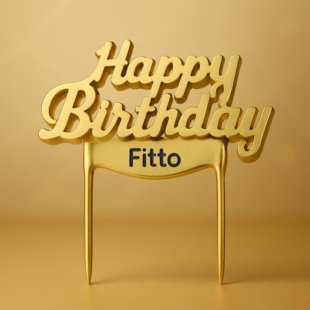 1Pc Happy Birthday Letter Cake Candles – Gold Birthday Cake Decoration for Party, Birthday Cake Toppers, Fun Cake Candle Decor