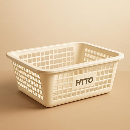 Mini Storage Basket Small – Off White Fruit Tray for Washing, Storing, and Serving, Easy Drainage, Nestable, Food Safe