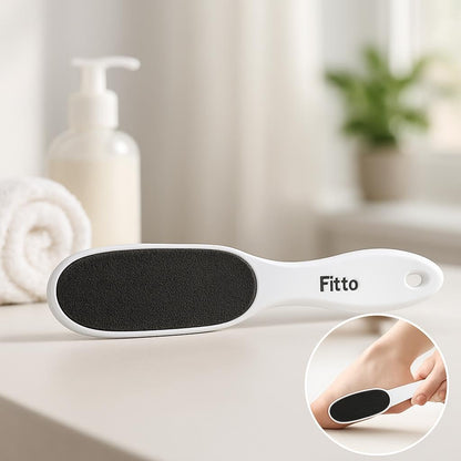 Stone Foot Scrubber - Pedicure Foot File with Handle for Smooth Feet