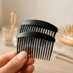 144 Pieces Small Black Plastic Side Hair Comb Pack of 2 - Side Combs for Hair Styling (Travel Pocket Bobby Comb – Hair Accessory for Women & Men)