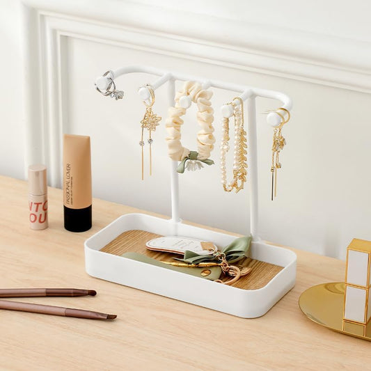 Jewelry Storage Box – Multi-Functional Design in White and Black