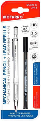 120 Pieces 2.0mm Mechanical Pencils (14.5cm with 120mm Lead for Writing & Drawing)