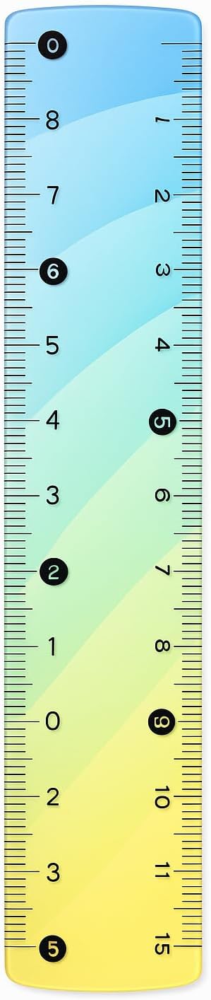 240 Pieces 15 cm Soft Ruler Scales (Assorted Colors Measuring Tool for School & Office)