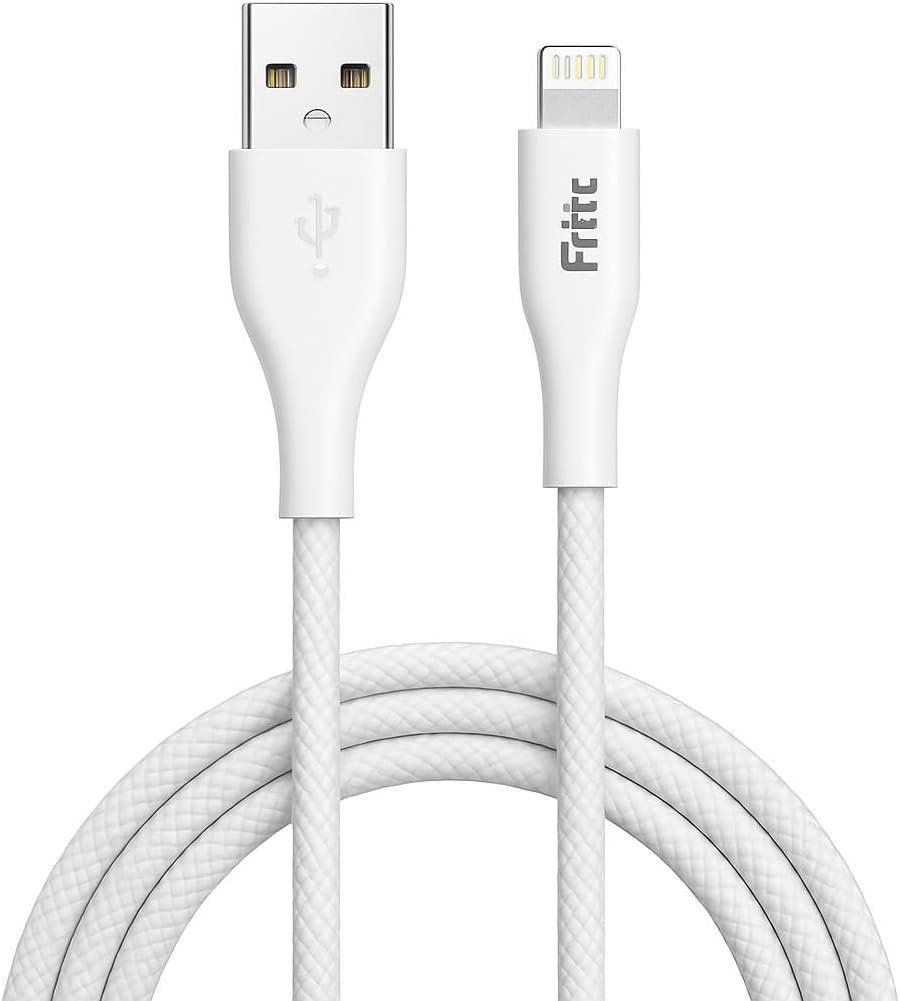96 Pieces USB to Lightning Charging Cables (3 Amp – 2 Meter Length – White)