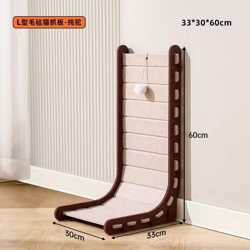 Cat Scratcher L-Shaped Design 33x30x60 cm Assorted Colors