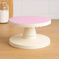 72 Pieces Pink and White Rotating Cake Stand - 360° Rotating Cake Turntables for Decorating (Frosting – and Display - Non-Slip – Easy-Clean Surface - Ideal for Cakes – Cupcakes – Desserts – Baking Enthusiasts)