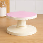 72 Pieces Pink and White Rotating Cake Stand - 360° Rotating Cake Turntables for Decorating (Frosting – and Display - Non-Slip – Easy-Clean Surface - Ideal for Cakes – Cupcakes – Desserts – Baking Enthusiasts)