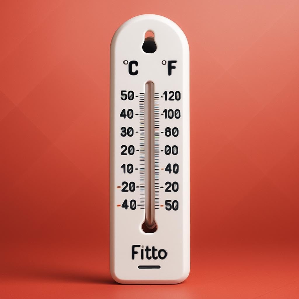 96 Pieces Vertical Wall Thermometers (20.2x4.4cm – Dual Scale (°C/°F) – Battery-Free – Indoor/Outdoor Use for Home – Office – Garden – and Greenhouse)