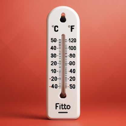 Vertical Wall Thermometer 20.2x4.4cm – Dual Scale (°C/°F), Battery-Free, Indoor/Outdoor Use for Home, Office, Garden, and Greenhouse