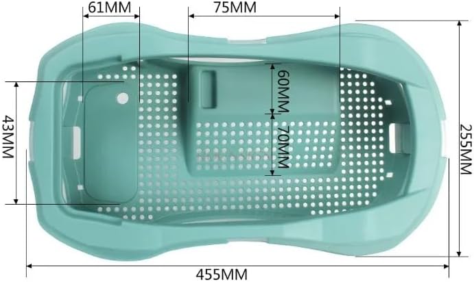 60 Pieces Turtle Tank -s (45.5 x 25.5 x 17.6 cm – Compact Turtle Breeding Box with Sundeck – Modern Habitat for Brazilian Turtles – Water and Soil Setup – Perfect for Small Spaces and Desktop Use)