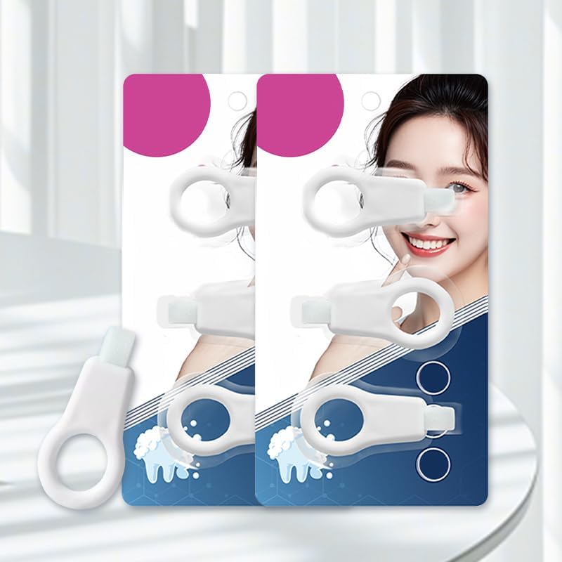 Tooth Cleaning Brush – PP + Sponge – 3-Pack – White