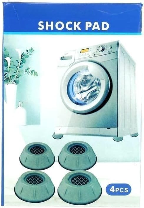 120 Pieces Anti Vibration Pads for Washer Dryer (4pc Set – Slip Resistant – Noise & Vibration Reducing Rubber Feet – Shock Absorbing – Durable Washer Accessories - Grey)