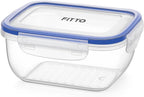 96 Pieces 2300ml Airtight Plastic Food Containers (Durable – Microwave & Freezer Safe Kitchen Storage Solution)