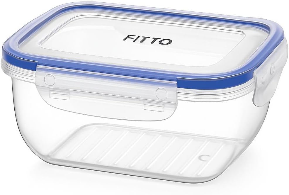 96 Pieces 2300ml Airtight Plastic Food Containers (Durable – Microwave & Freezer Safe Kitchen Storage Solution)