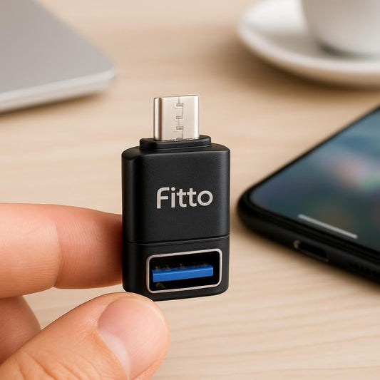 Micro USB to USB OTG Adapter for Mobile Devices, Black