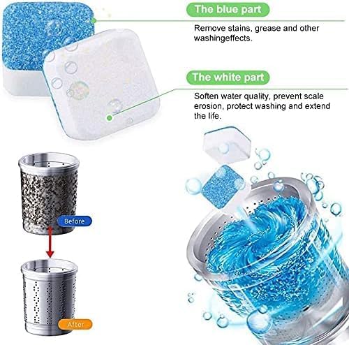 Washing Machine Cleaner, 12 Deep Cleaning Tablets, Front and Top Load, Pack of 1