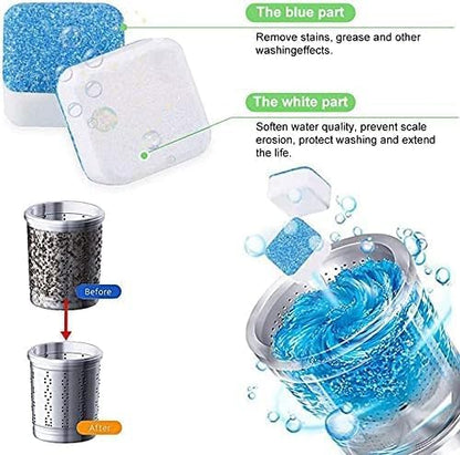 Washing Machine Cleaner, 12 Deep Cleaning Tablets, Front and Top Load, Pack of 1
