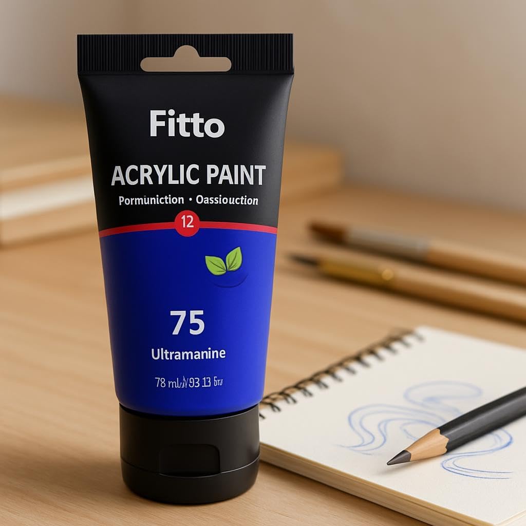 120 Pieces 75ml Acrylic Paint Ultramarines for Canvas Art (DIY Crafts – and Techniques)