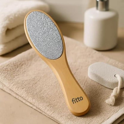 Wooden Handle Foot File Callus Remover Rasp for Heels Dead Skin Exfoliating Pedicure Tool