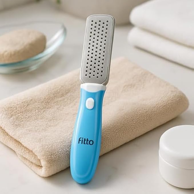120 Pieces Foot File Blue - Callus Remover Pedicure Rasps for Smooth Feet (Ergonomic Non-Slip Handle – Durable Filing Surface – Washable Foot Care Tool)