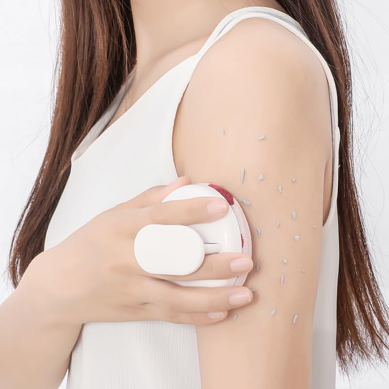 Handheld Scrubber Brush with Medium Sand Bath Cloth