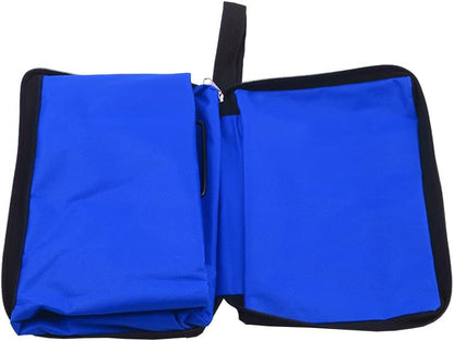 Blue Shopping Bag with Wheels – Large Capacity Rolling Grocery Cart, Foldable & Lightweight, Durable, Ideal for Shopping, Travel, and Outdoor Use