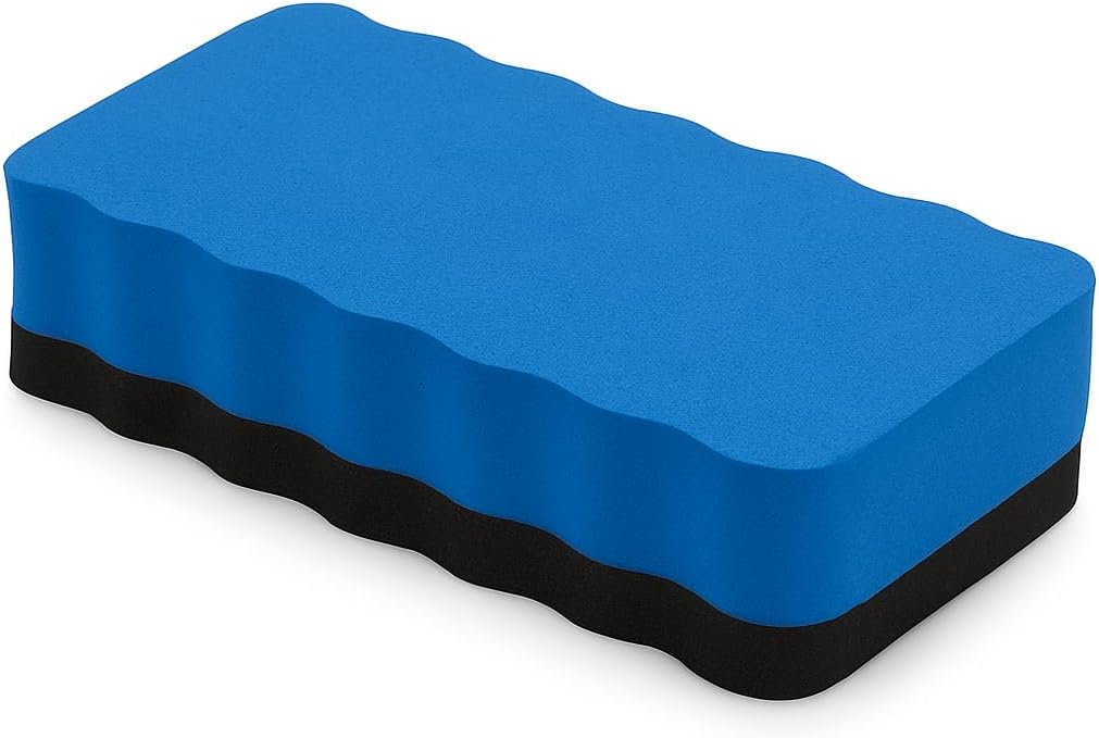 144 Pieces Board Erasers (132mm x 60mm x 20mm Assorted Colors for Whiteboards and Chalkboards)