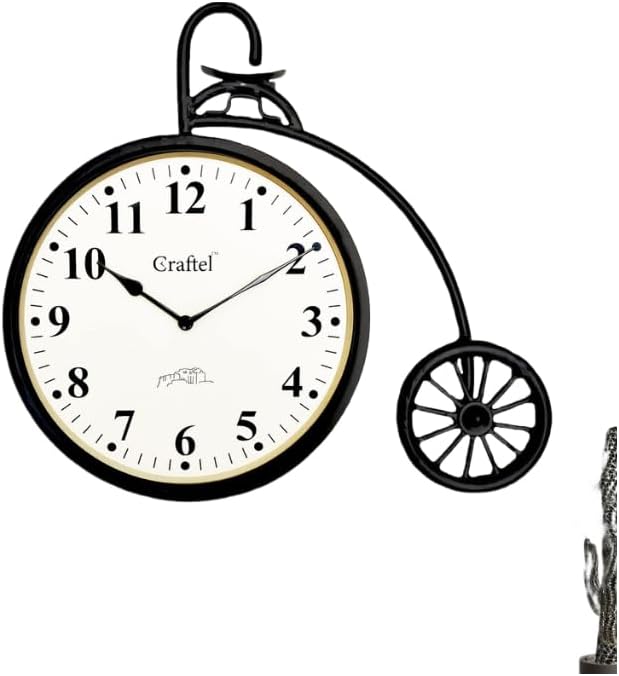 60 Pieces Cycle Model Wall Clocks (12-Inch Decorative Bicycle Design Wall Clock – Unique Vintage Style Clock with Silent Non-Ticking Quartz Movement – Ideal for Living Room – Bedroom – Kitchen Decor)