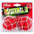 96 Pieces Basketball Car Air Fresheners (2-Piece Red Hanging Fragrance Balls with White Net Cord for Car Interior – SUV – Locker and Small Spaces)
