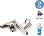 120 Pieces Binder Clip 2 Packs (75mm – Large Paper Clamps for Office and Home Organization)
