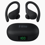 96 Pieces Ear Clip Bluetooth Earbuds - Wireless Black Earphones for Sports and Daily Use