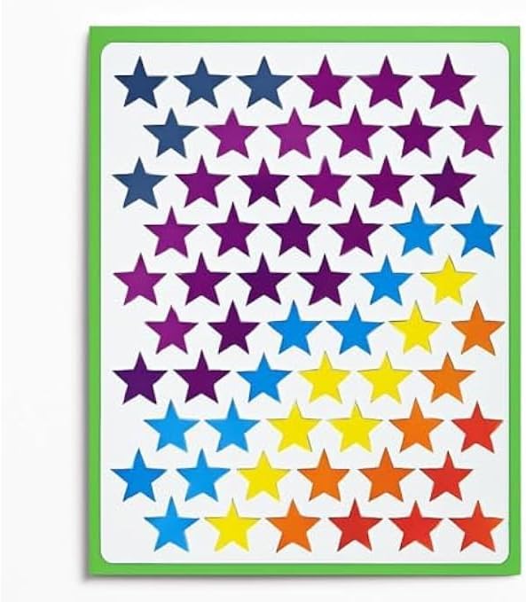 120 Pieces Educational Star Stickers for Teachers (Kids – Reward Chart Gold Stars Sticker Sheets for Classroom Motivational Reward Stickers Behavior Stickers)