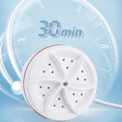 50W Portable Ultrasonic Washing Machine – Compact and Efficient Turbine for Deep Cleaning and Dirt Removal – Ideal for Home and Travel