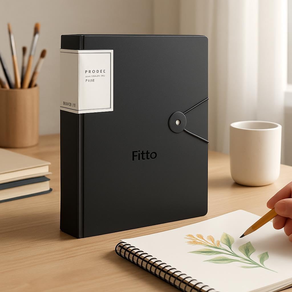 96 Pieces Black Hold Cover Folders for A4 Sheets (80 Micras – 40 Leafs – 32x24cm)