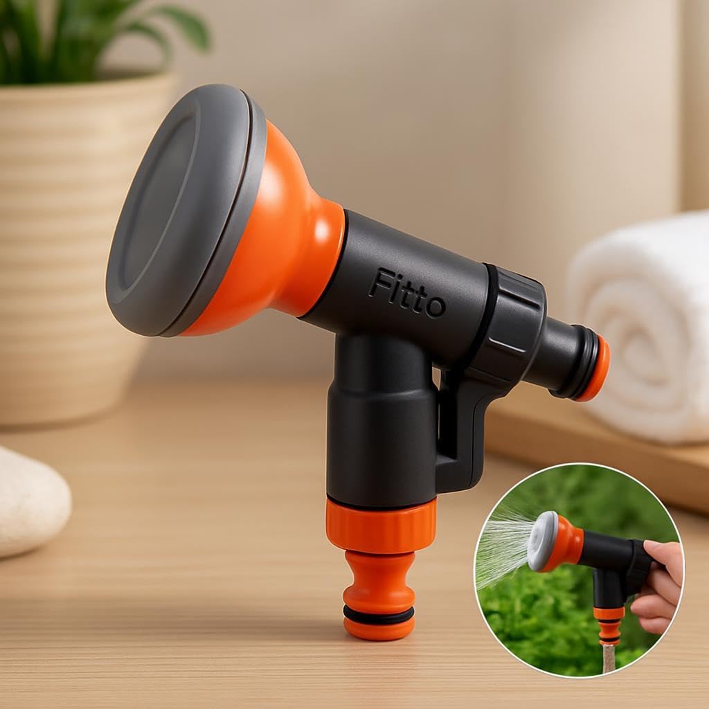 96 Pieces Garden Hose Shower Nozzles with Comfortable Grip and Shut-Off Valve