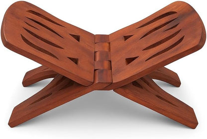 Wooden Quran Stand, Foldable Rehal Book Holder for Quran, Islamic Prayer Book Display