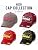 96 Pieces Sharjah Washed Cotton Baseball Caps with Pink Embroidery (Adjustable Curved Brim Casual Hat – Assorted Colors)