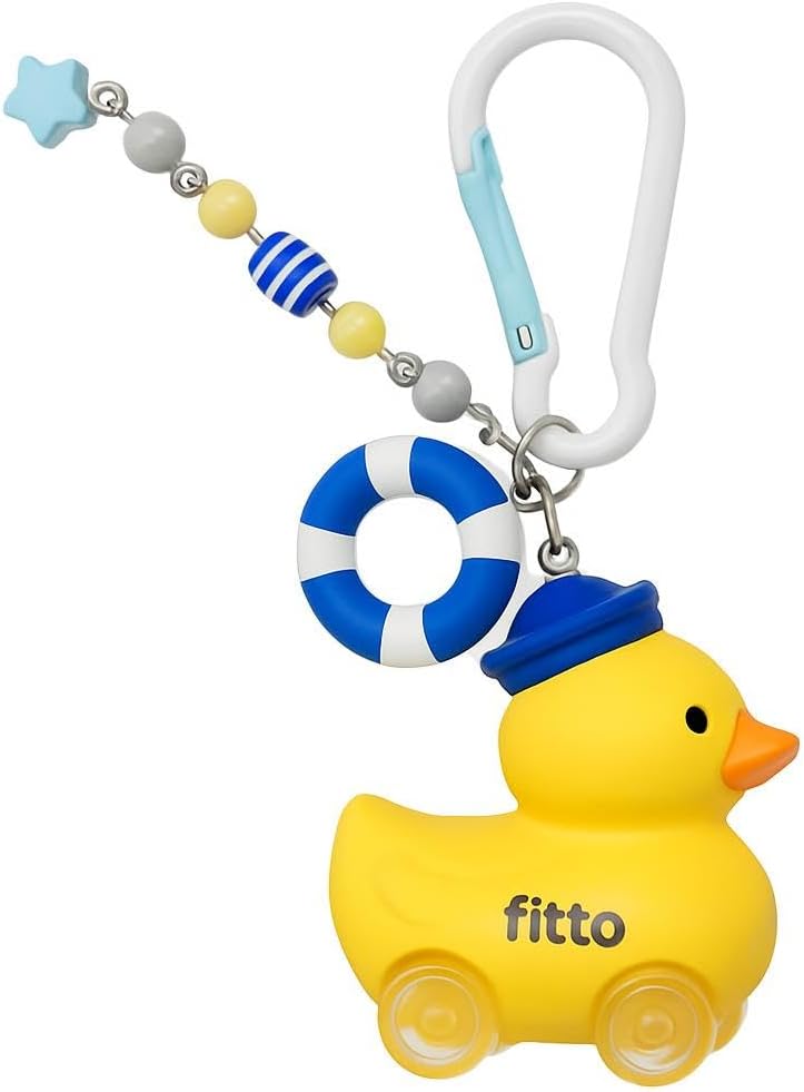 96 Pieces Duck 3D Doll Car Keychain - Yellow Cute Accessories for Keys and Bags