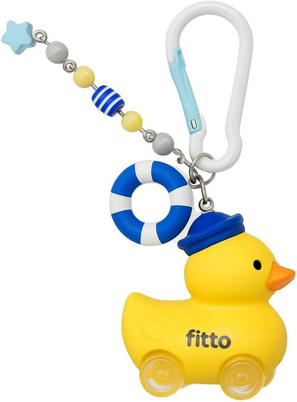Duck 3D Doll Car Keychain - Yellow Cute Accessory for Keys and Bags