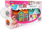 96 Pieces Doll Small House Miniature Furniture Toys for Girls with Light - Interactive Toy Playset with Detailed Furniture (LED Lights – and Fun Accessories - Perfect Gift for Kids Ages 3+)