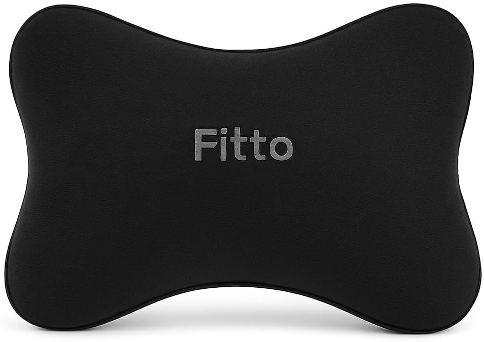 Car Neck Pillows, Soft Slow-Rebound Memory Foam Headrest, Black