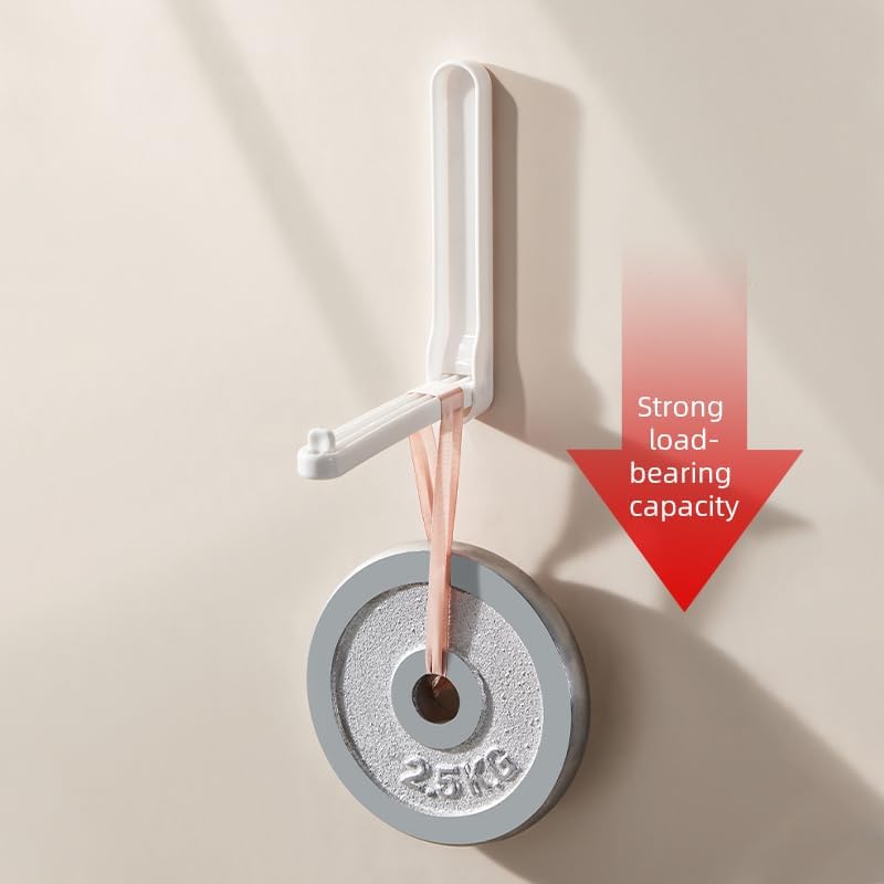 96 Pieces Adhesive Hanger Storage Tools (No-Drill Design – Strong Load-Bearing – White – Pack of 3)