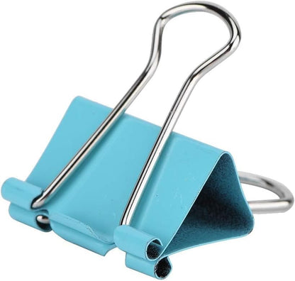Binder Clips 60 Pack 15mm, Assorted Colors, Office and School Supplies