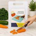 96 Pieces White Plastic Cutting Boards for Kitchen (Non-Slip – Dishwasher Safe – Durable Chopping Board for Meat – Vegetables – Fruits)